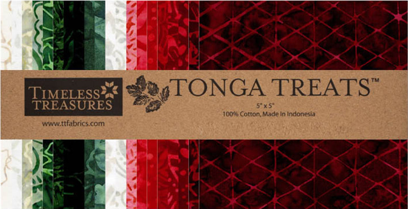 Poinsettia 5in Squares 42pcs/bundle