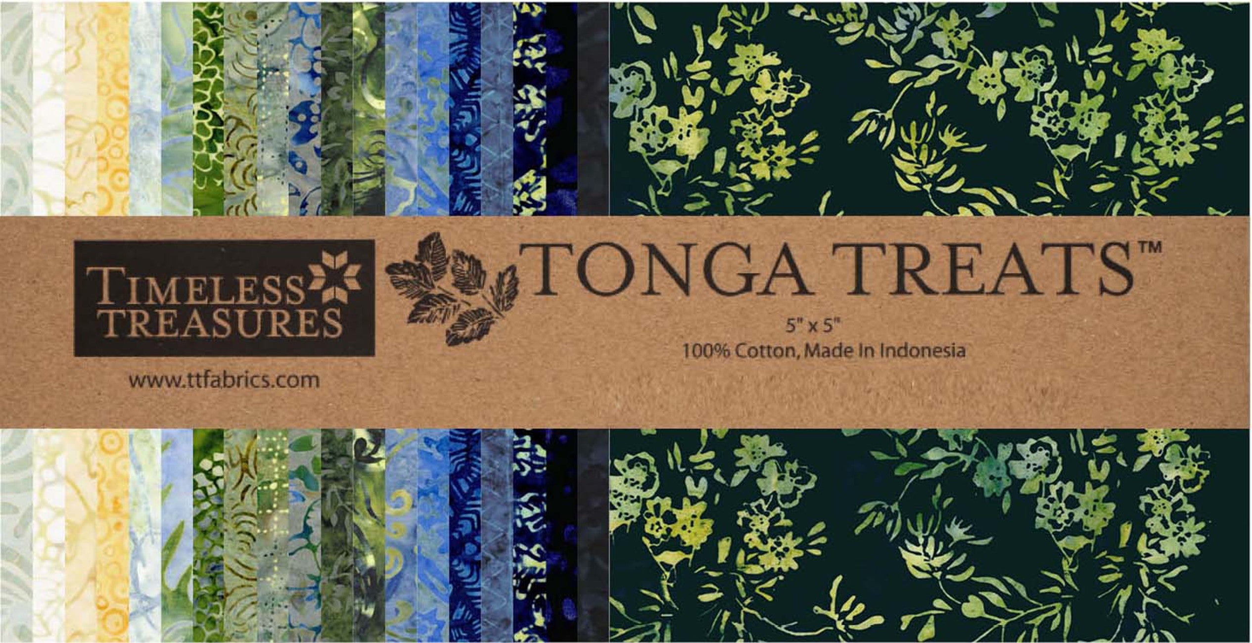 5in Squares Tonga Batik Radiant, 42pcs/bundle