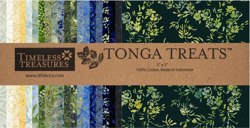 5in Squares Tonga Batik Radiant, 42pcs/bundle