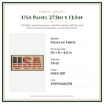 Product Specifications – USA Panel 27.5in x 13.5in