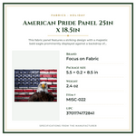 Product Specifications – American Pride Panel 25in x 18.5in