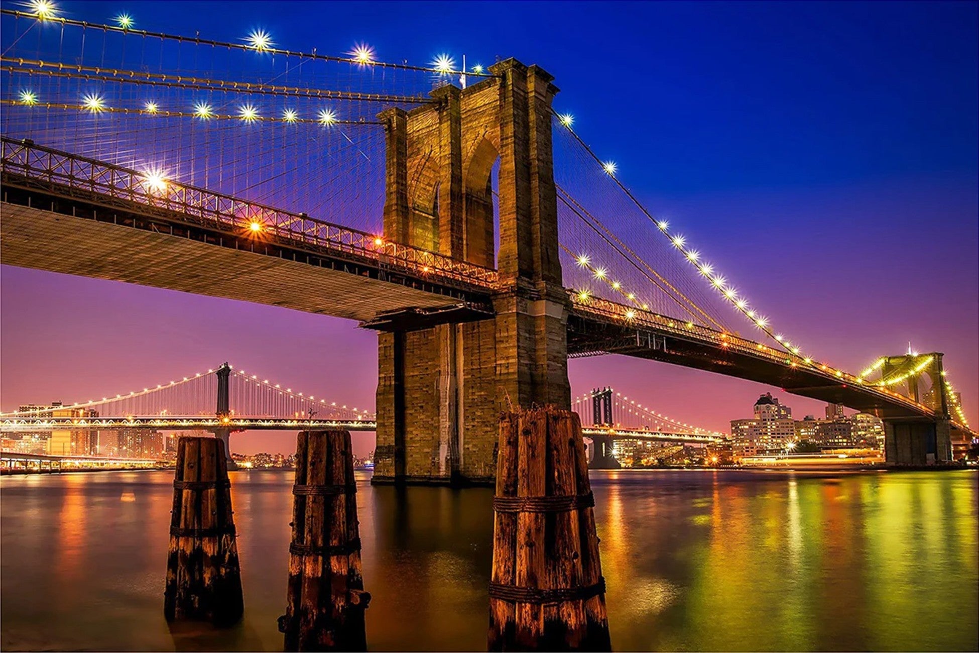 Brooklyn Bridge 30x20in Panel