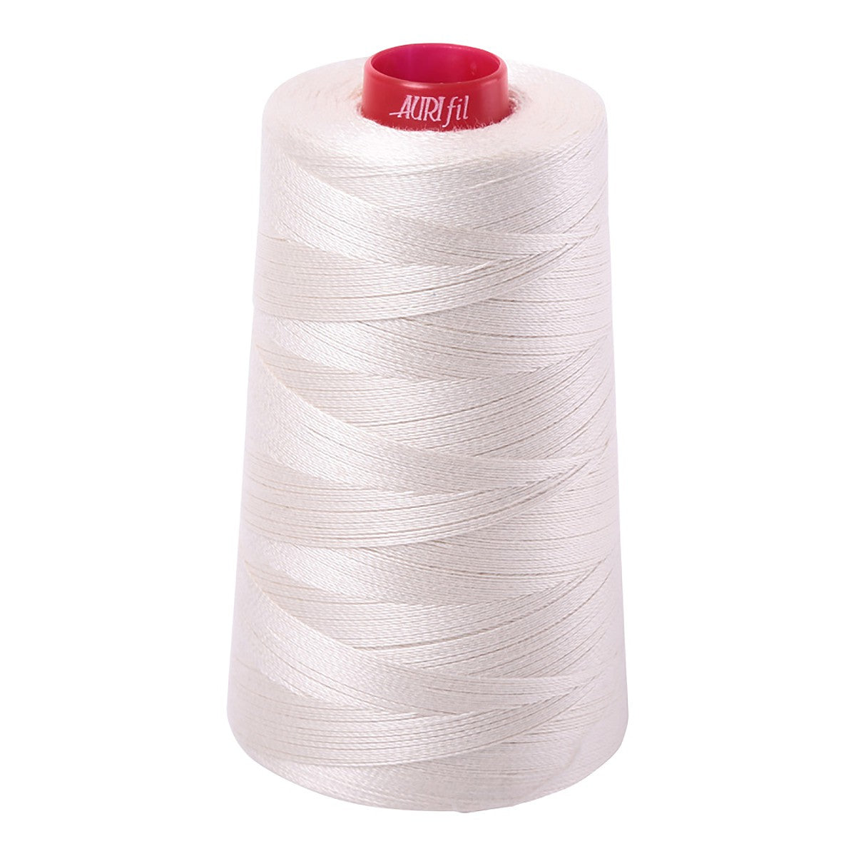 Mako Cotton Embroidery Thread Solid 12wt 1931yds Silver White