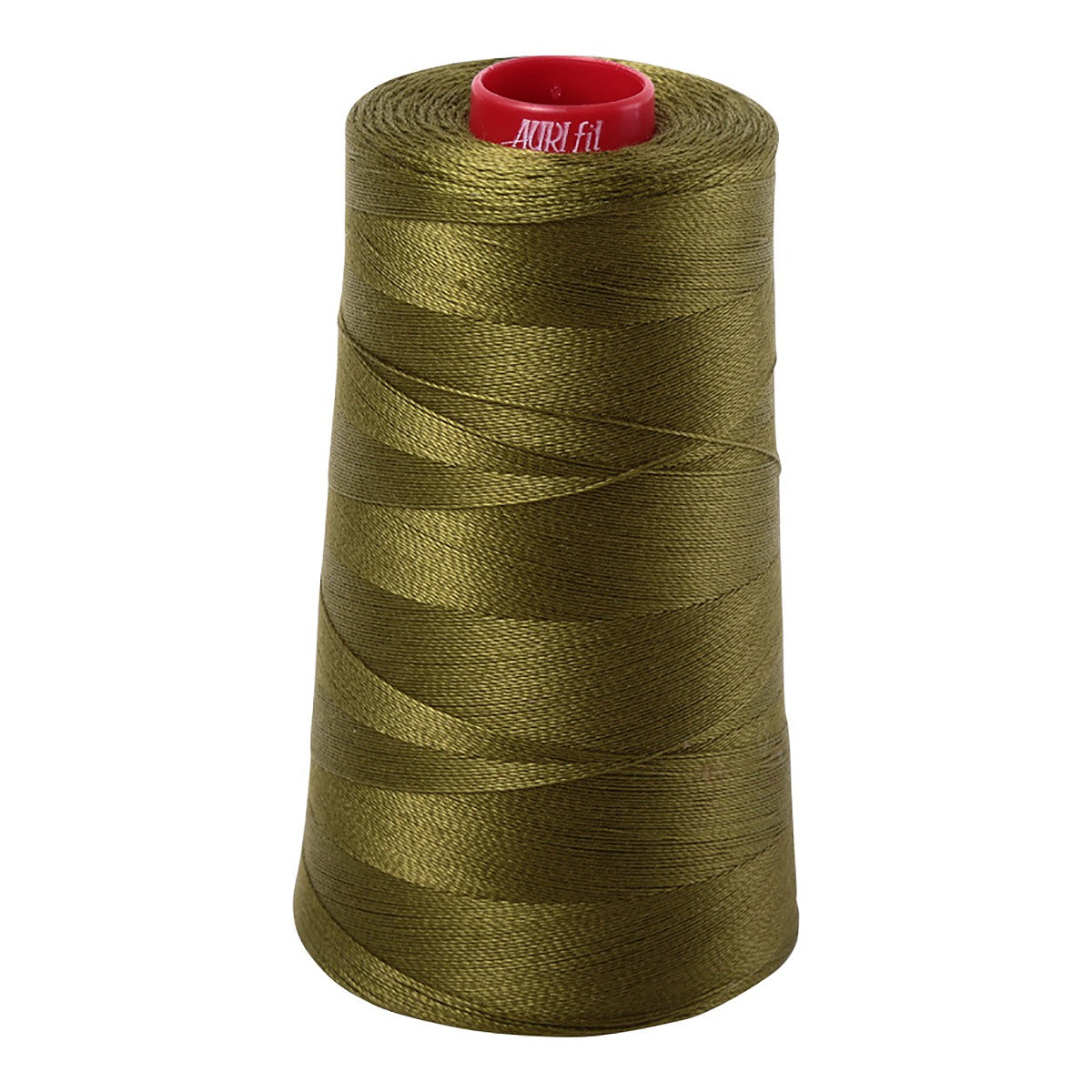 Mako Cotton Embroidery Thread 12wt 1931yds Very Dark Olive