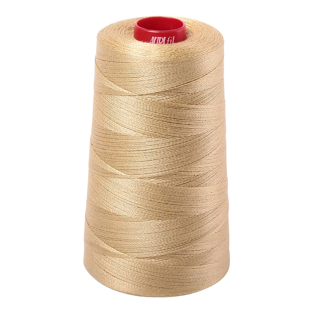 Mako Cotton Embroidery Thread 12wt 1931yds Very Light Brass