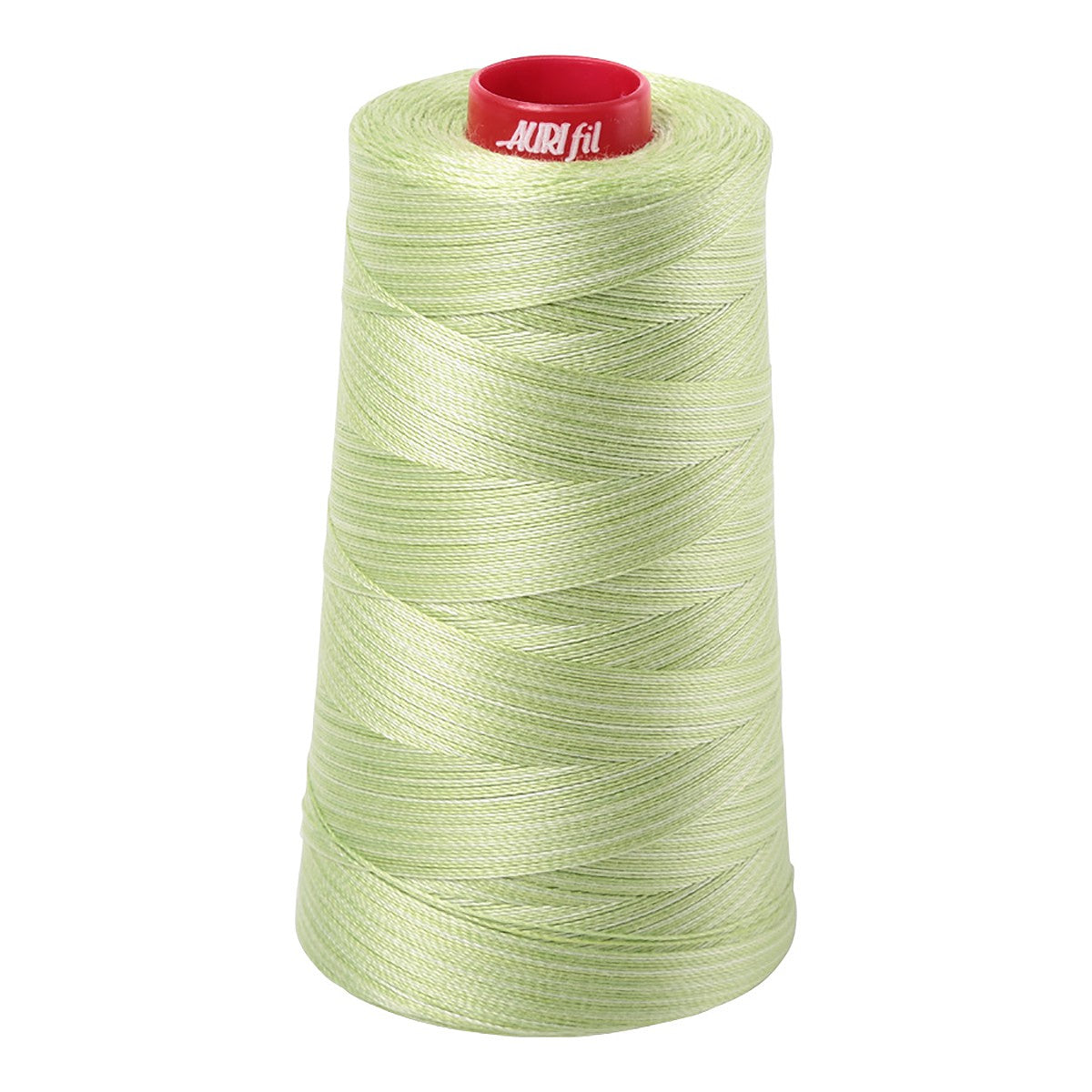 Mako Cotton Embroidery Thread 12wt 1931yd Variegated Light Spring Green