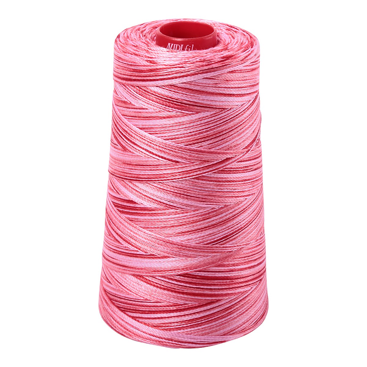 Mako Cotton Embroidery Thread 12wt 1931yd Variegated Strawberry Parfait