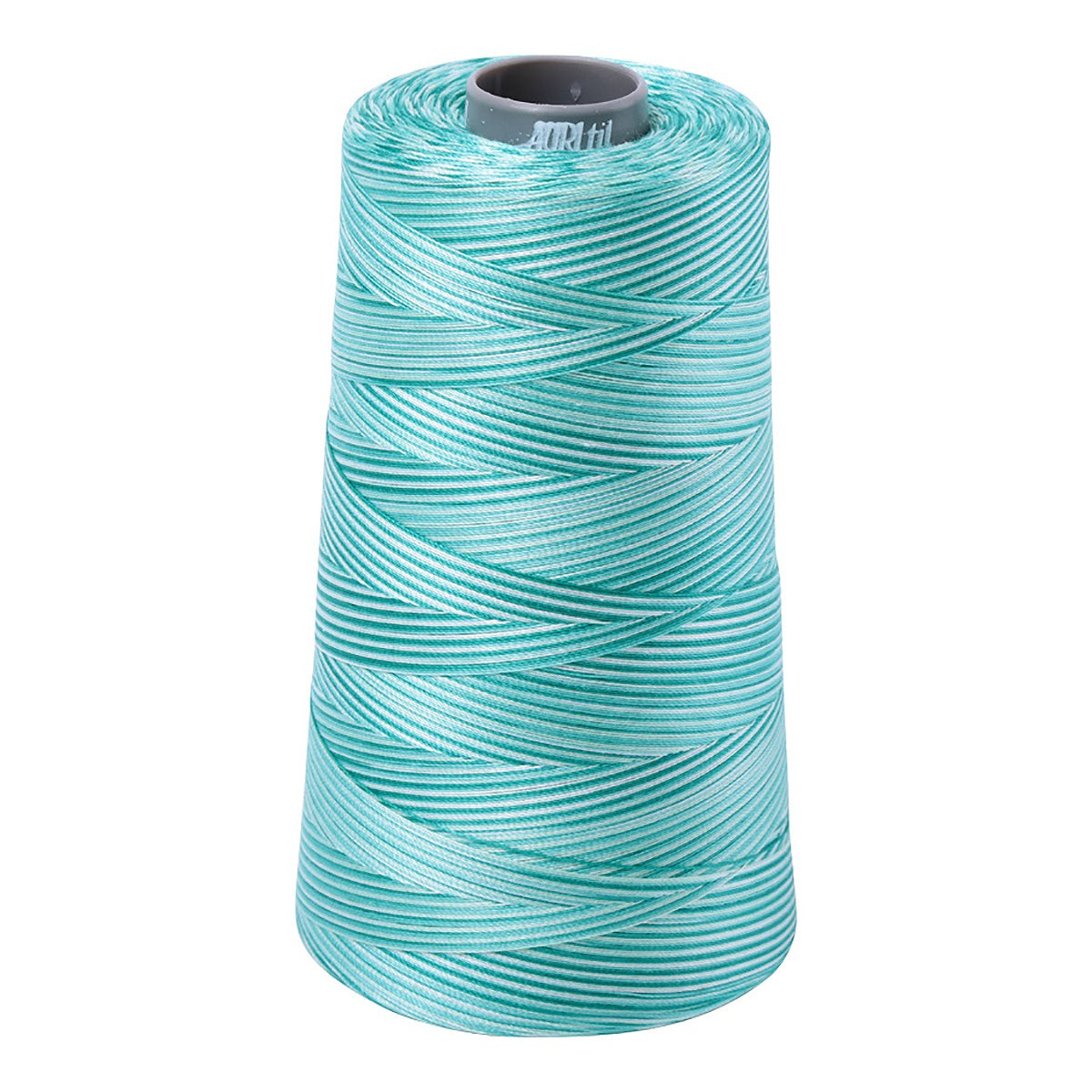 Mako Cotton Embroidery Thread 28wt 3609yds Variegated Turquoise Foam