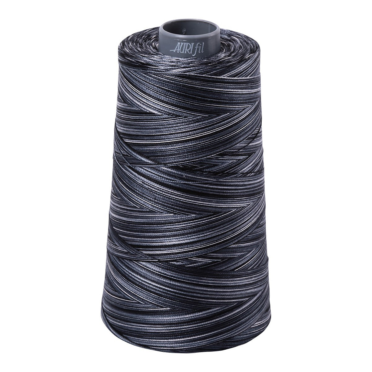 Mako Cotton Embroidery Thread 28wt 3609yds Variegated Graphite