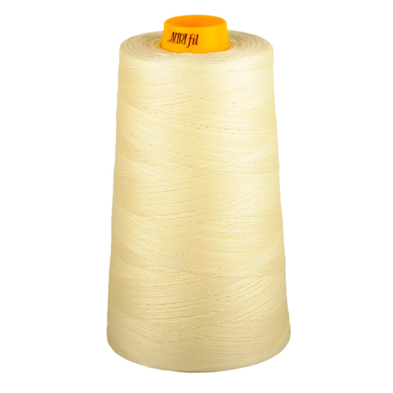 Mako Cotton 3-ply Longarm Thread 40wt 3280yds Light Lemon