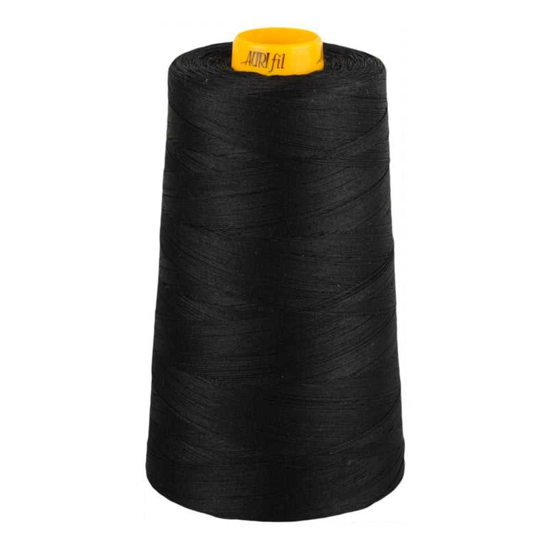 Mako Cotton 3-ply Longarm Thread 40wt 3280yds Black