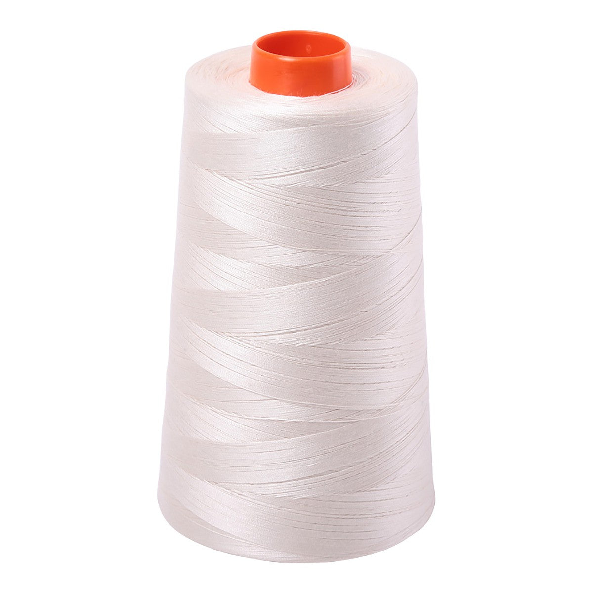 Mako Cotton Embroidery Thread Solid 50wt 6452yds Silver White