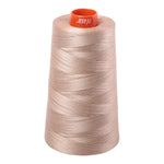 Aurifil Mako 50wt Cotton Thread, 6452yd Cone — 2326 Sand