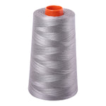 Aurifil Mako 50wt Cotton Thread, 6452yd Cone — 2620 Stainless Steel