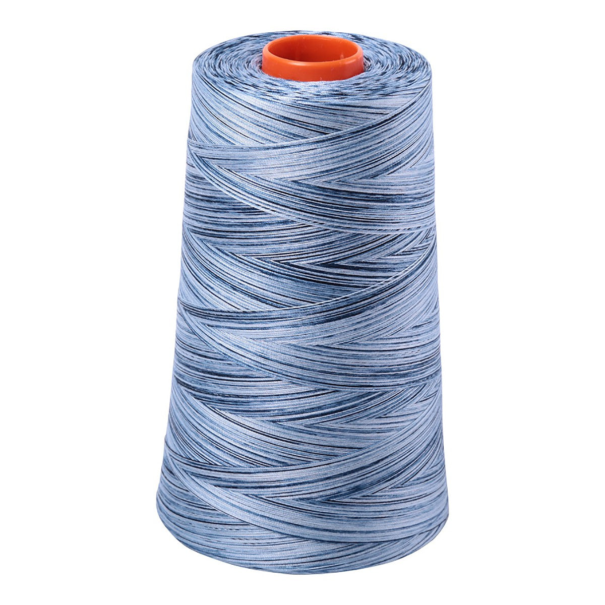 Mako Cotton Embroidery Thread 50wt 6452yds Variegated Stonewash Blues