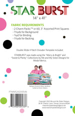Starburst Table Runner with 4 patch template
