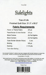 Tree of Life Sidelights Panel Quilt
