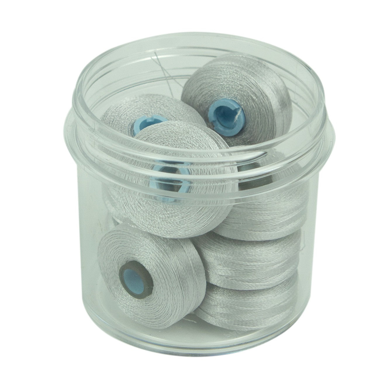 Magna-Quilt Delights Style M 135yd Pre-wound Bobbin Light Gray 10 Jar