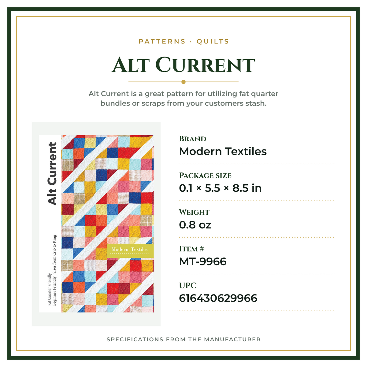 Product Specifications – Alt Current