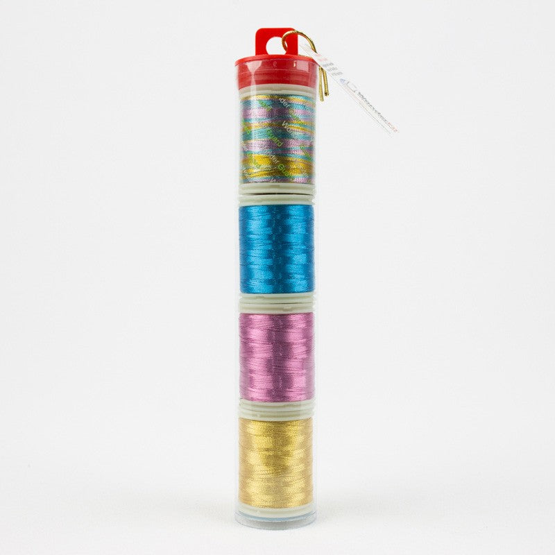 Spotlite 40wt Rayon Metallic 150m Tube 4spls Variegated