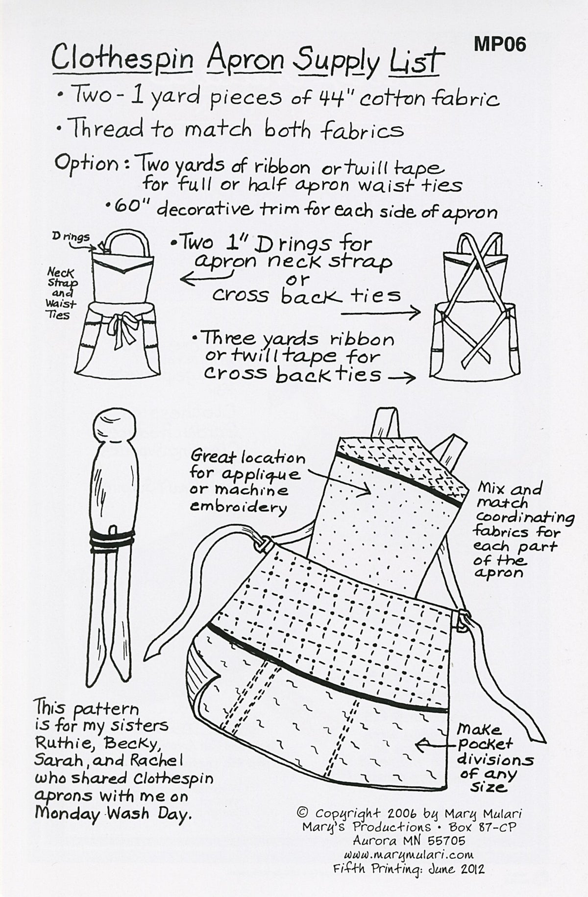 Clothespin Apron