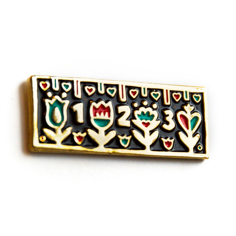 Ruler Enamel Pin