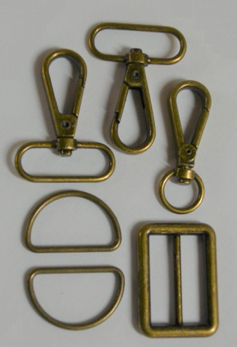 1-1/4in Bag Strap Hardware Bronze
