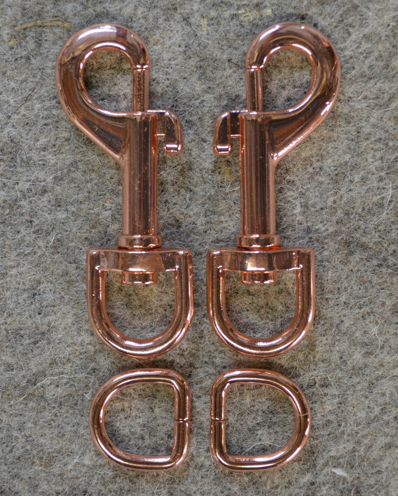 Rose Gold Small 1/2in Strap Hardware