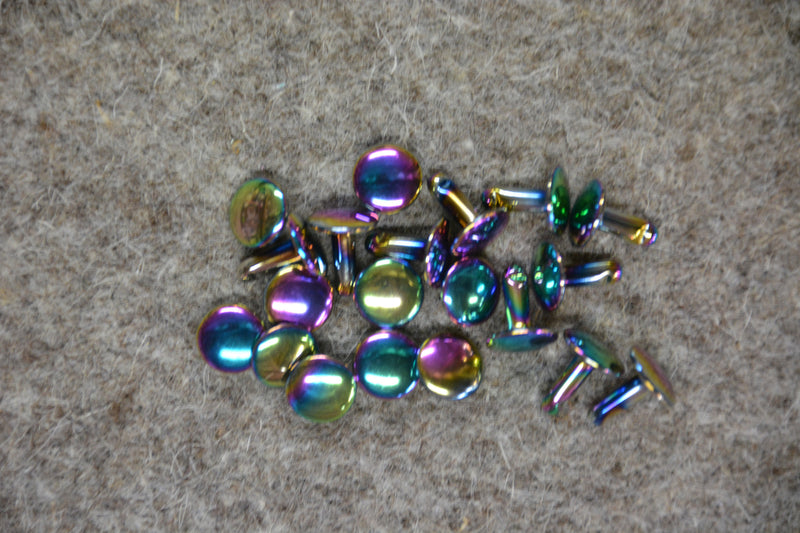 Rainbow Double Rivet Refills 10sets