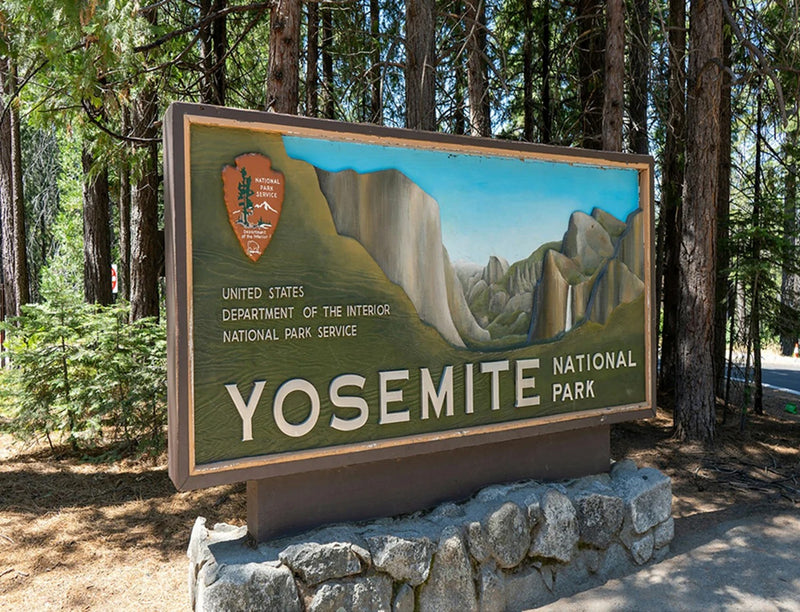 Yosemite Park Sign 26.5x26.5in Panel