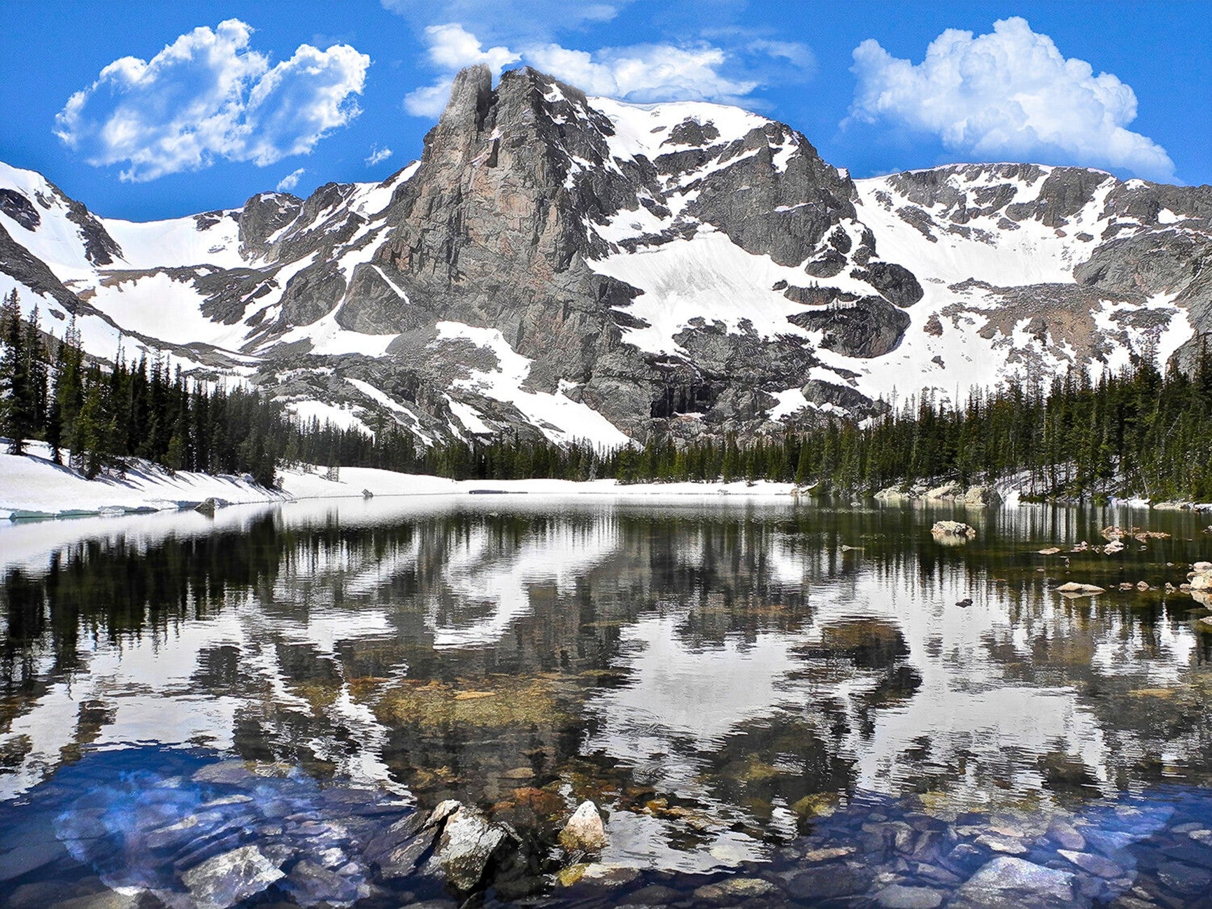 Rocky Mtn Two Rivers Lake 36in x 24in