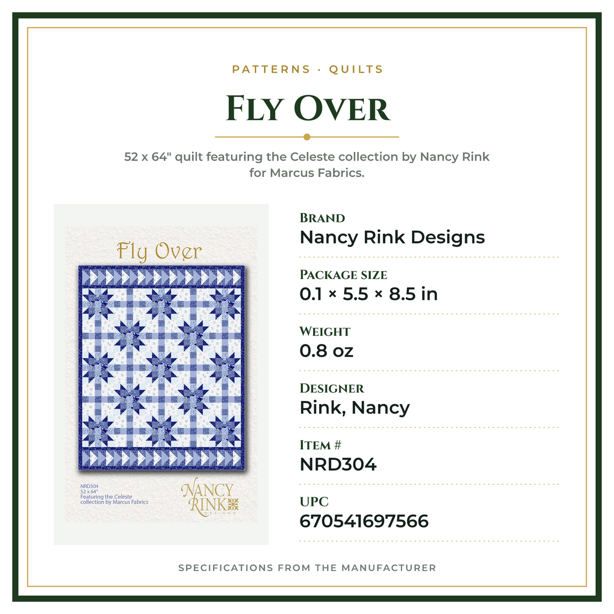 Product Specifications – Fly Over