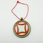 Quilt Christmas Ornament Wedding Ring Design 2