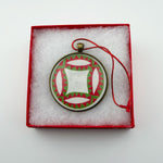 Quilt Christmas Ornament Wedding Ring Design 2