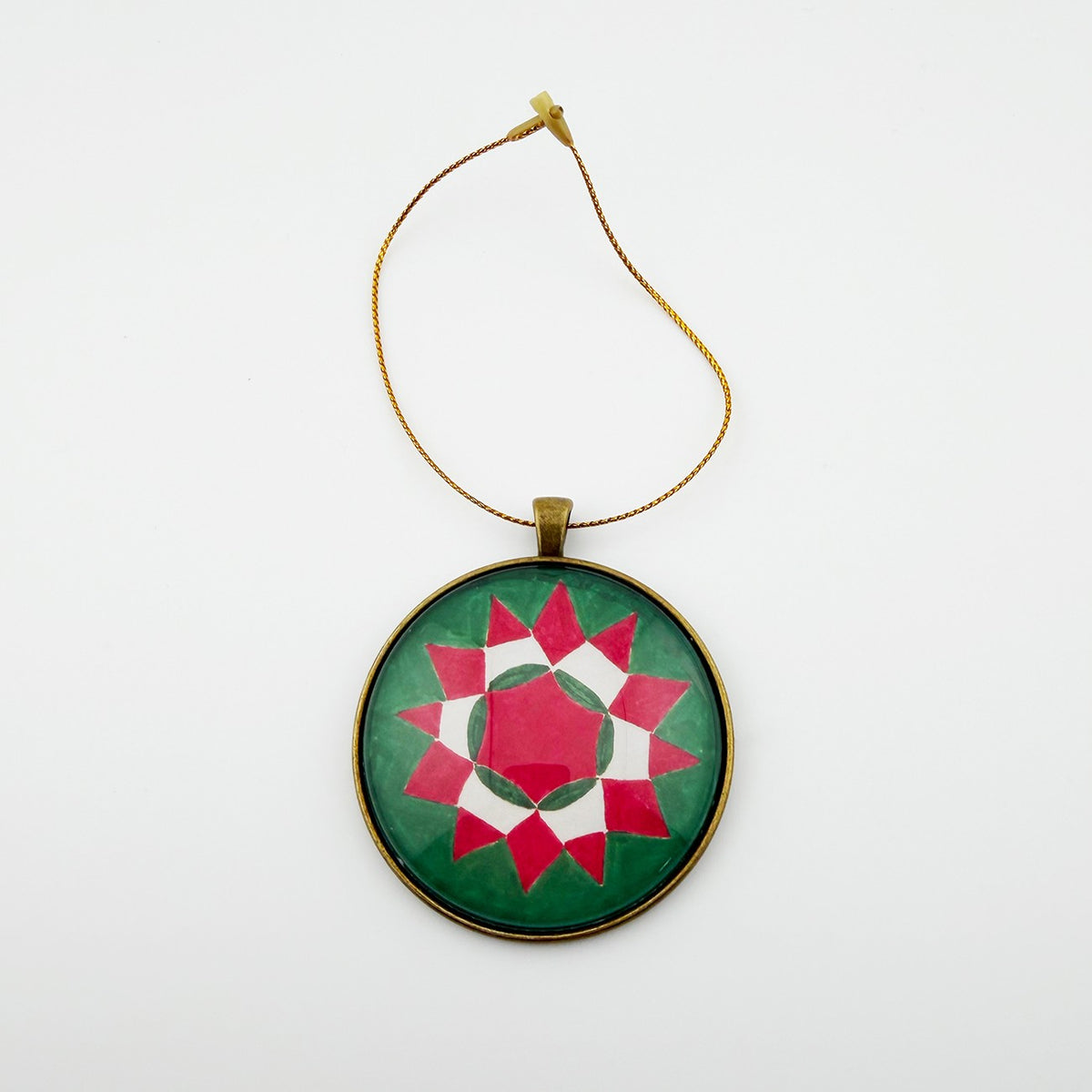 Quilt Christmas Ornament Merry Xmas Star Design 1