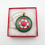 Quilt Christmas Ornament Merry Xmas Star Design 1