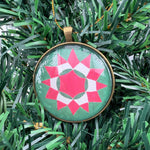 Quilt Christmas Ornament Merry Xmas Star Design 1