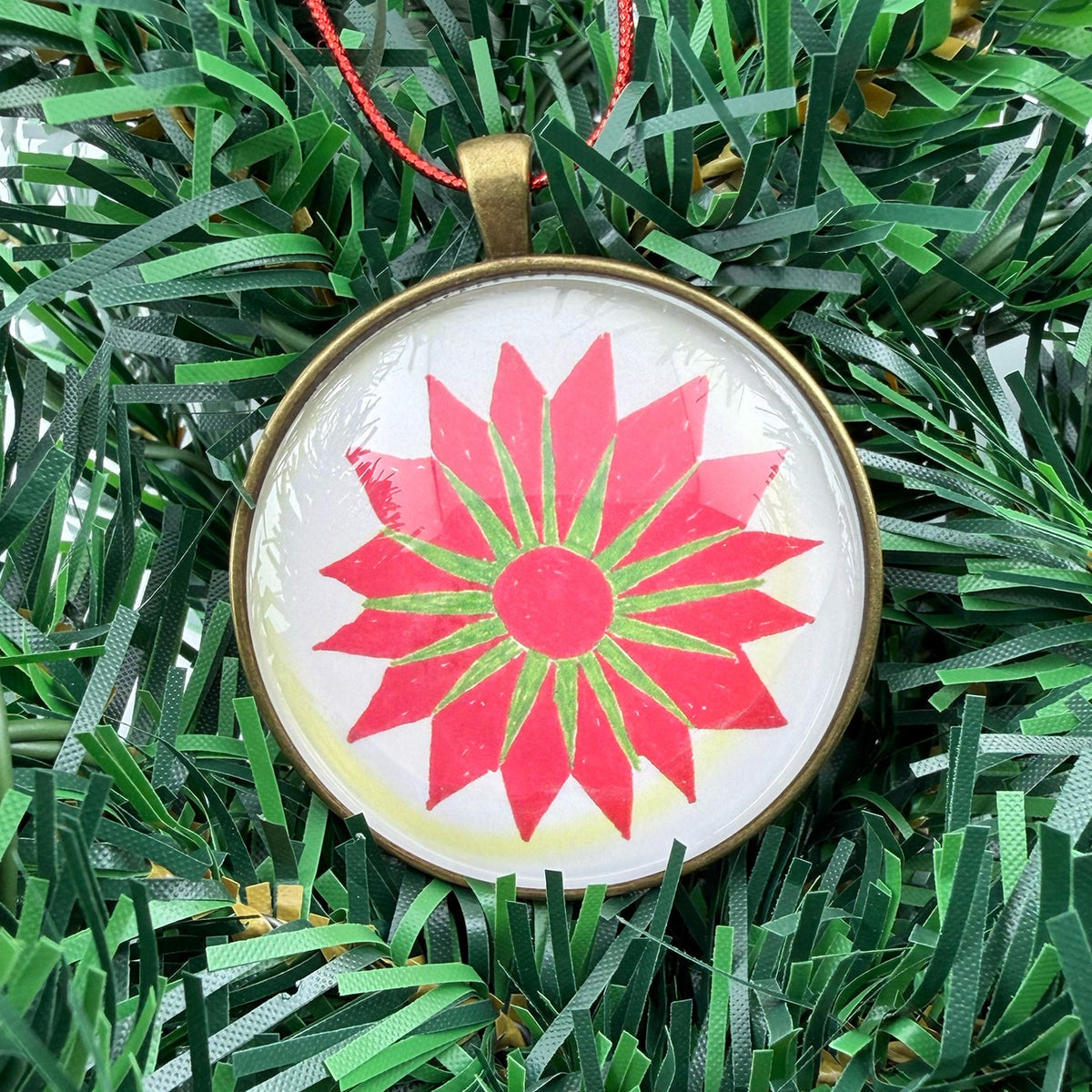 Quilt Christmas Ornament Noel Star Design 2