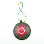 Quilt Christmas Ornament Poinsettia Design 2
