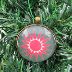Quilt Christmas Ornament Poinsettia Design 2