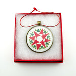Quilt Christmas Ornament Star Burst Design 1