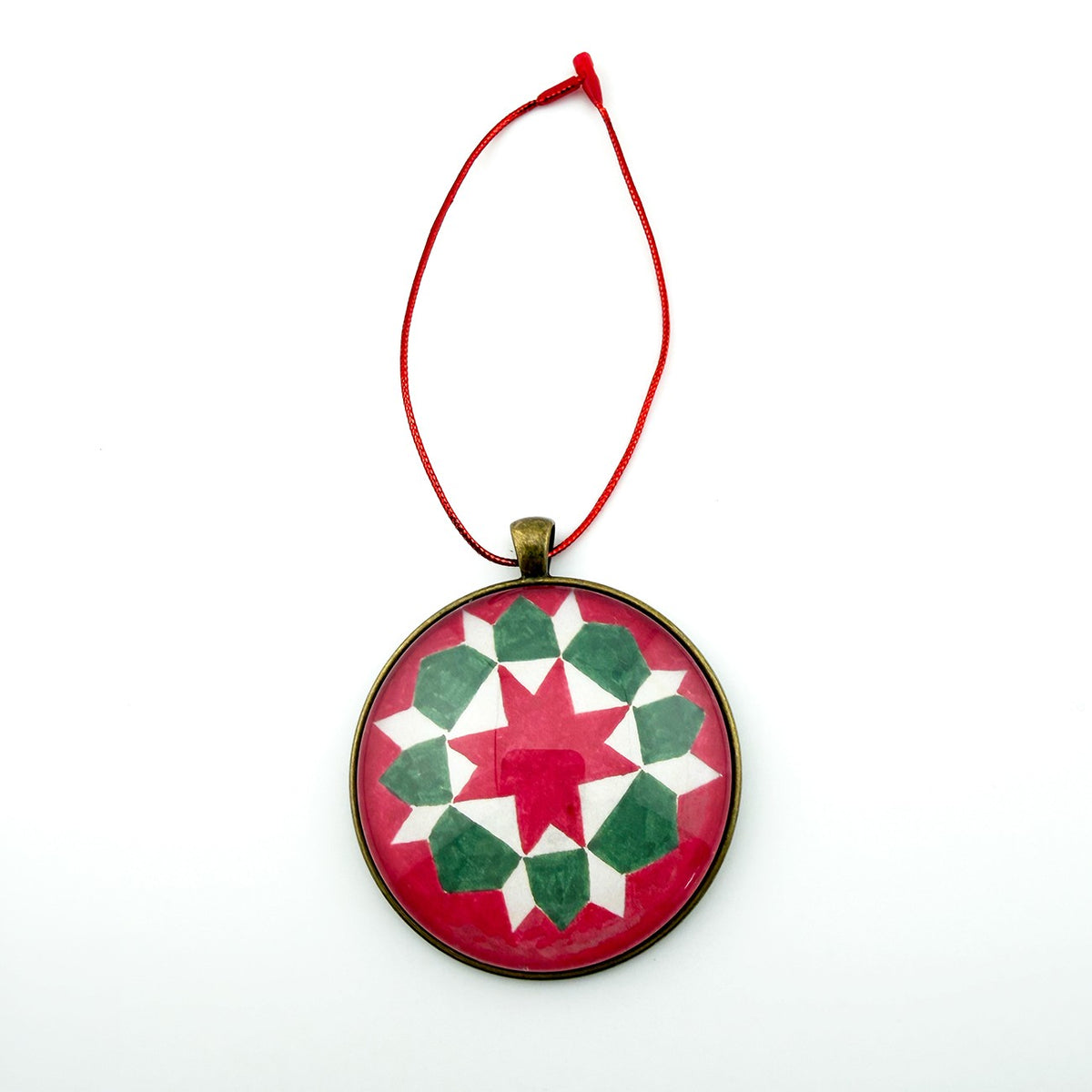 Quilt Christmas Ornament Star of Bethlehem Design 1