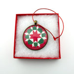 Quilt Christmas Ornament Star of Bethlehem Design 1