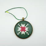 Quilt Christmas Ornament Stepping Stone Design 1