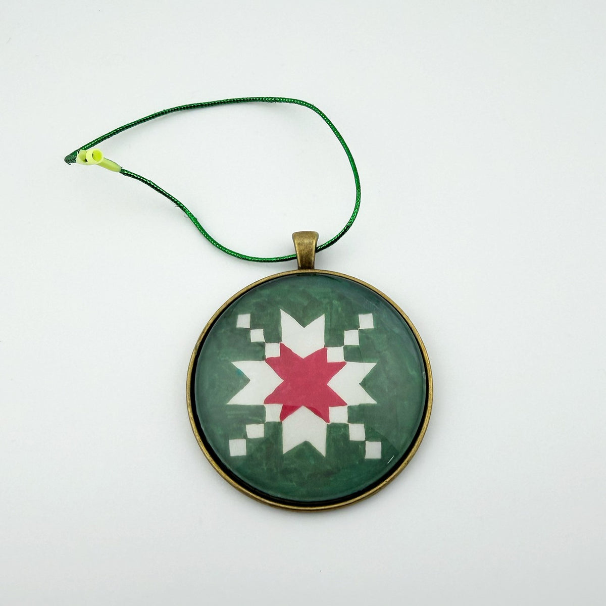 Quilt Christmas Ornament Stepping Stone Design 1