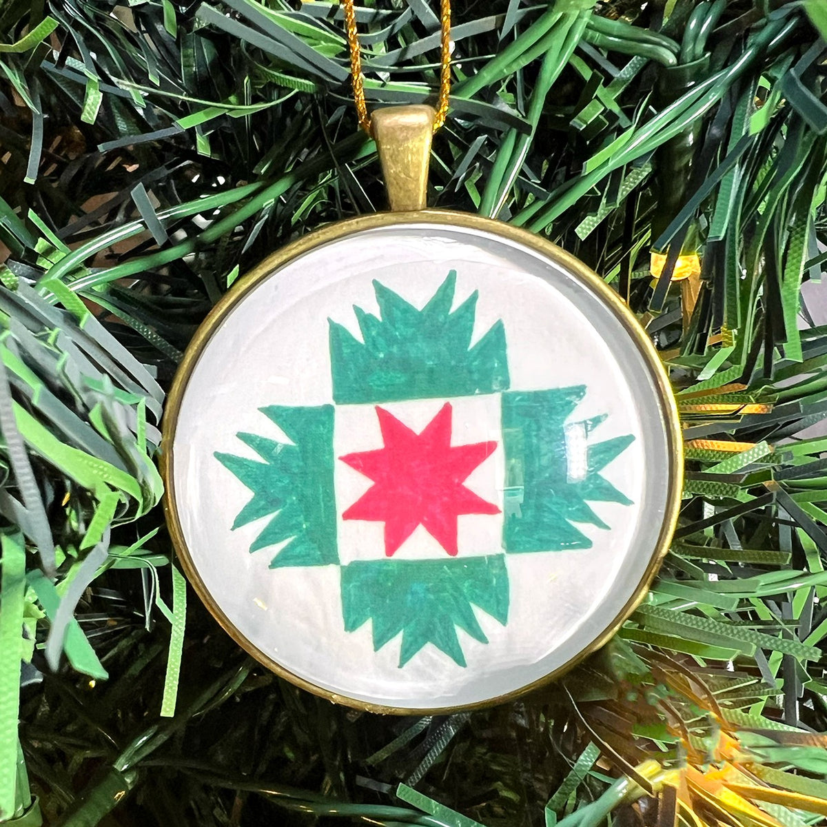 Quilt Christmas Ornament Xmas Star Design 2