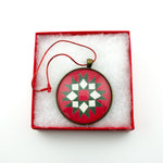 Quilt Christmas Ornament Xmas Wish Upon a Star Design 1