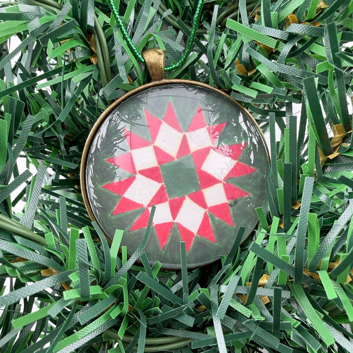 Quilt Christmas Ornament Xmas Wish Upon a Star Design 2