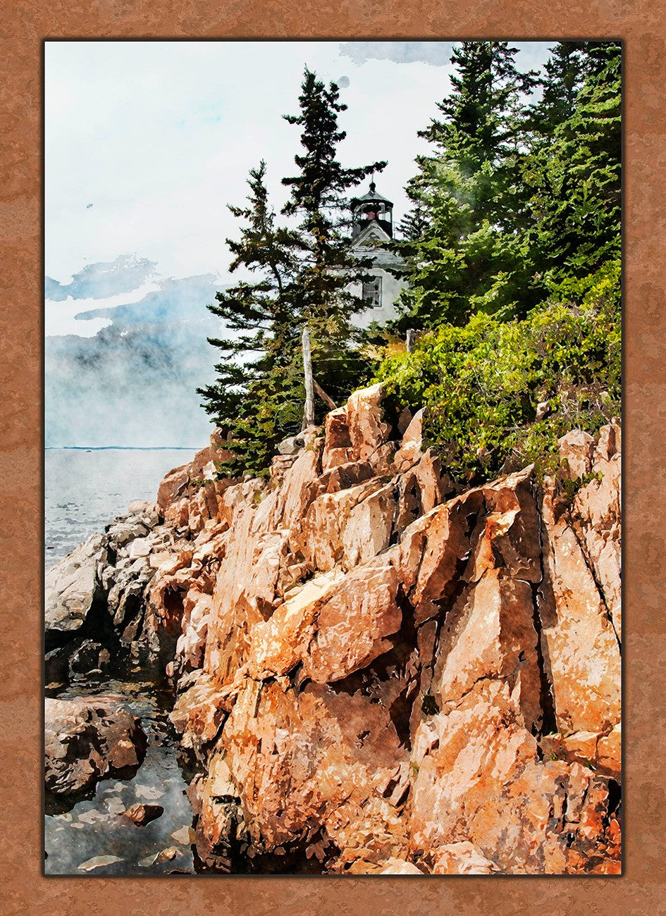 Bass Harbor Lighthouse Panel 16in x 22in