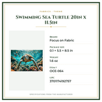 Product Specifications – Swimming Sea Turtle 20in x 11.5in